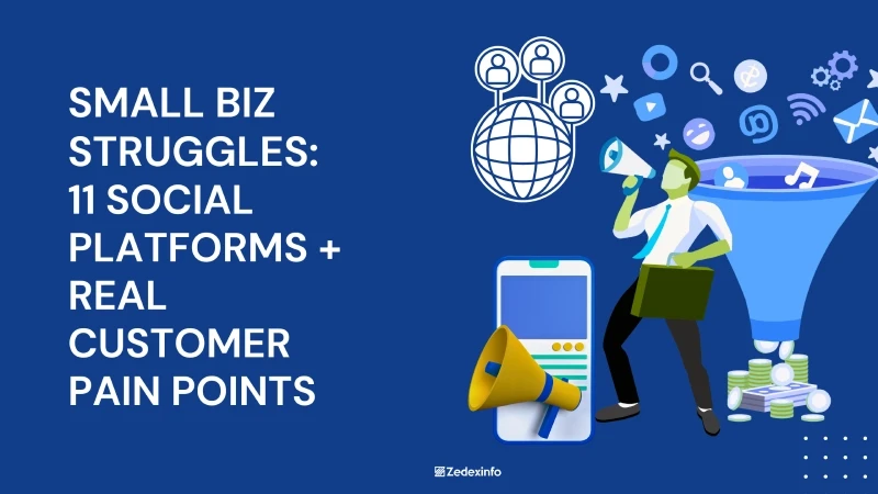 small business struggles on social media and customer pain points